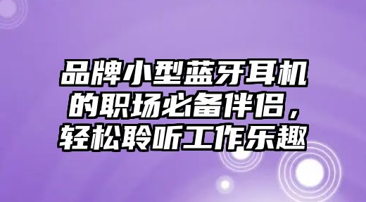 品牌小型藍(lán)牙耳機(jī)的職場(chǎng)必備伴侶，輕松聆聽工作樂(lè)趣